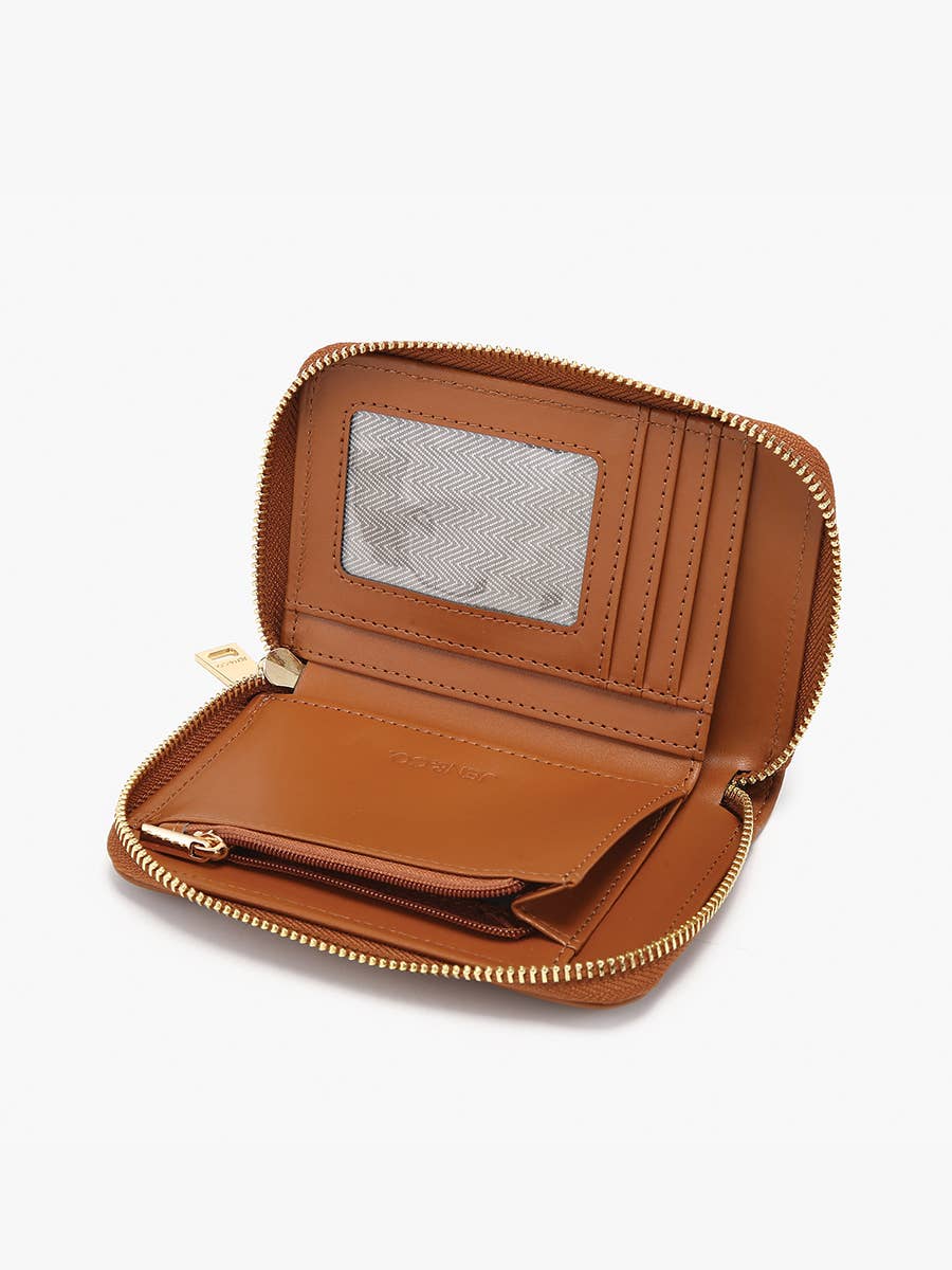 Alessia Zip-Around Wallet: Chocolate