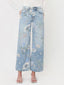 Lucy High Rise Floral Vintage Wide Jeans