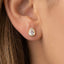 Teardrop Bezel Cz Stud Earrings: GOLD