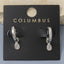 Bezel Hoop Pear Cz Drop Earrings: GOLD