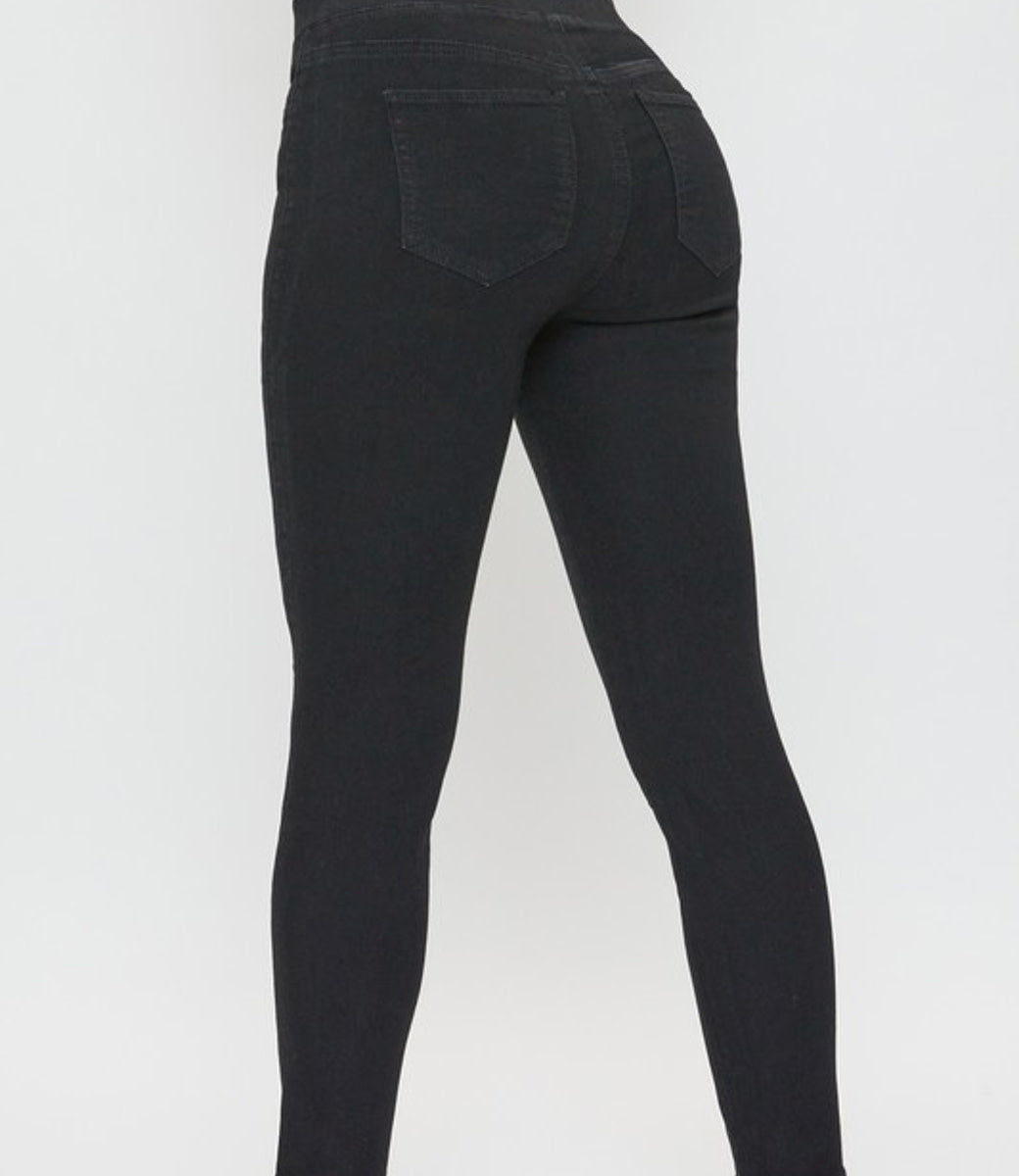 Petite High Rise Jegging - Black