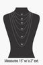 Layered Snake Chain And Lariat Necklace: S