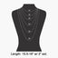 Dainty Layered Disc Station Necklace: S