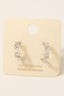 Mixed Cz Studs Mini Hoop Earrings: G