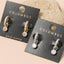 Pave Huggie Round Bezel Cz Drop Earrings: GOLD