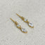 18k Gold Filled Princess Cut and Marquise Cz Dangling Earrings