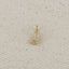 18k Gold filled  Micro CZ Initial Letter Charm