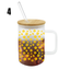 16oz Coffee Mug With Bamboo Lid & Straw