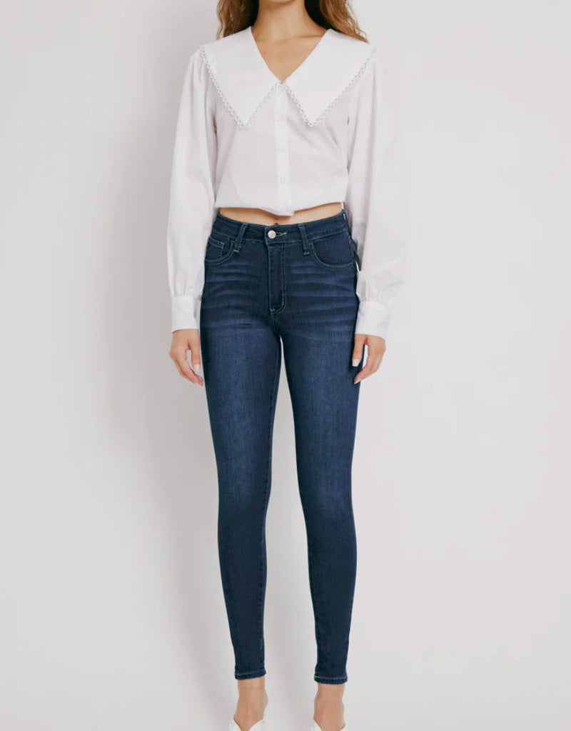 Julija High Rise Super Skinny Jeans - Dark
