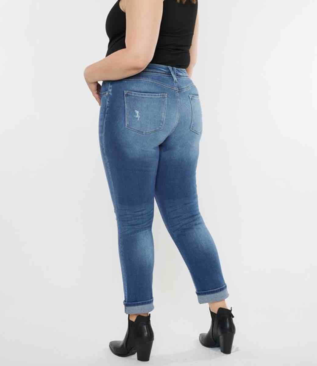 Curvy Eternity Mid Rise Slim Straight Jean - Medium