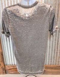 JJ Strong License Plate Tee - Distressed Grey