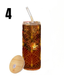 24oz Glass Tumbler With Bamboo Lid & Straw