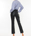 Judith High Rise Faux Leather Skinny Straight - Black