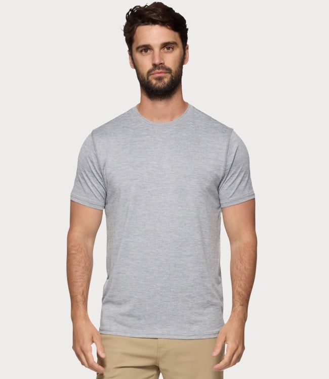 Performance Crewneck Blank - Grey Heather