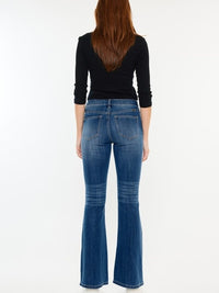 Ellen Petite Mid Rise Flare Jean