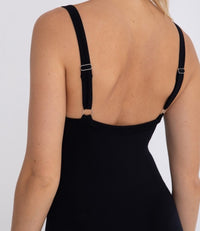 Seamless Micro - Ribbed Jumpsuit - Black