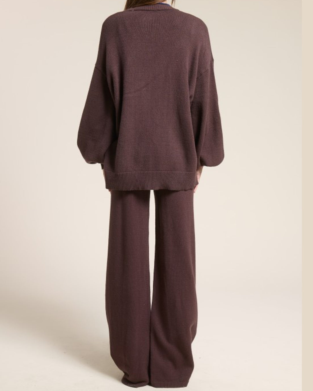 Ribbed Detail Knit Cardigan