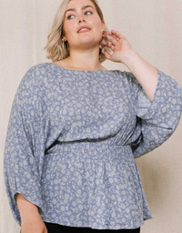 Floral Print Baby Doll Top