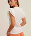 Mixed Media Top - White