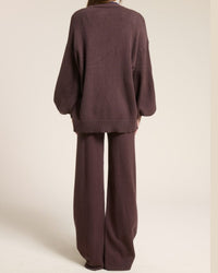 Ribbed Detail Knit Pants