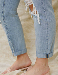 Bridget Curvy Ultra High Rise Mom Jeans - Light