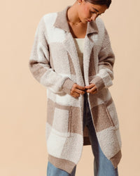 Soft Touch Checkered Cardigan