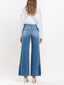 Calista Side Contrast Wide Leg Jeans