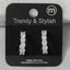 Graduated Round Cz Hoop Earrings: G