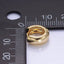 14K Gold Filled 10mm Chubby Minimalist Cartilage Huggie Earrings