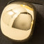 Gold Dipped Spherical Hoop Earrings: GOLD