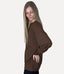 Ribbed  Knit Pullover - Chocolate