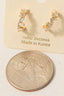 Mixed Cz Studs Mini Hoop Earrings: S