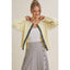 Cottage Garden Wool Blend Floral Placket Sweater Cardigan: OATMEAL