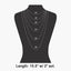 Gold Dipped Oval Bezel Cz Paperclip Necklace: GOLD