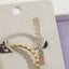 Bezel Set Cz Hoop Earrings: G
