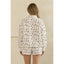 Cozy Holiday Print Lounge Sweatshirt: White Combo