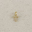 18k Gold filled  Micro CZ Initial Letter Charm