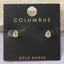Teardrop Bezel Cz Stud Earrings: GOLD