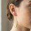 Large Teardrop Shape Hoop Earrings: G