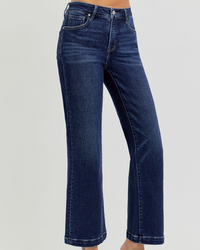 Tinsley Tummy Control High Rise Crop Wide Jeans