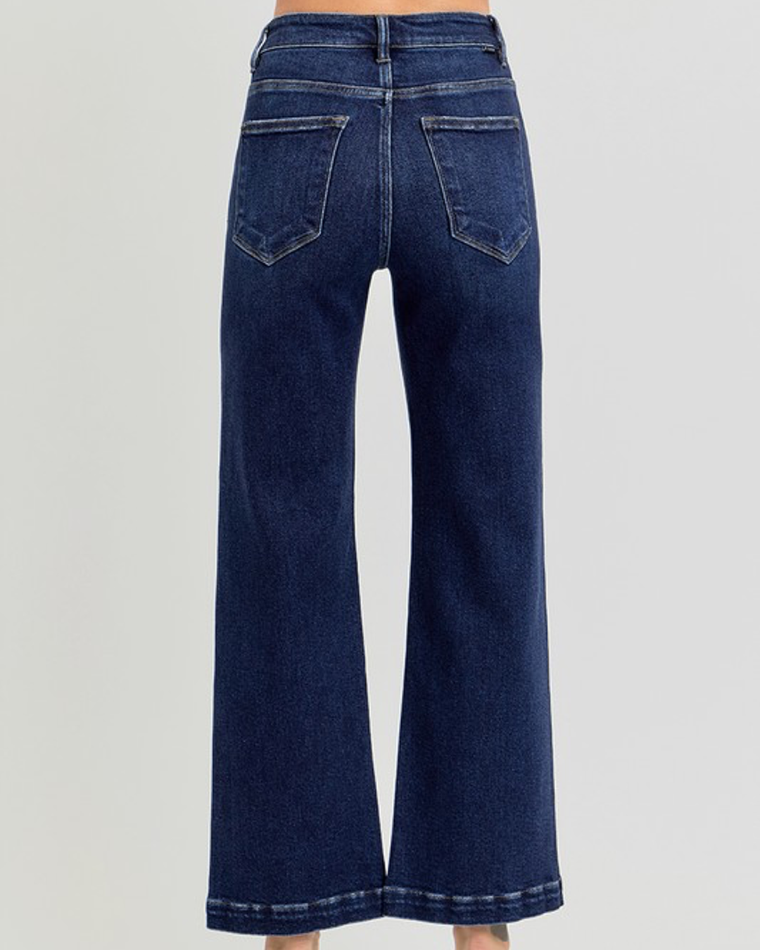 Tinsley Tummy Control High Rise Crop Wide Jeans