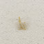 18k Gold filled  Micro CZ Initial Letter Charm