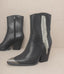 Kai Rhinestone Fringe Boots - Black