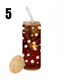 24oz Glass Tumbler With Bamboo Lid & Straw