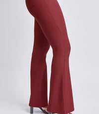 Hyperstretch High Rise Flare - Dark Rose