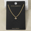 Oval Bezel Cz Solitaire Pendant Necklace: GOLD