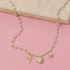 Assorted Cross Heart Pearl Charms Necklace: GDCRM