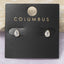 Teardrop Bezel Cz Stud Earrings: GOLD
