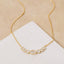 Oval Cz Studs Charm Necklace: S