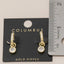 Pave Huggie Round Bezel Cz Drop Earrings: 2SILVER